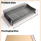 Collapsible Cooling Rack, Metal Wire Baking Tray, Stackable Drying Rack with Adjustable Four-Position Design, Suitable for Grilling While Camping, Ideal for Baking And Cooling And Cakes