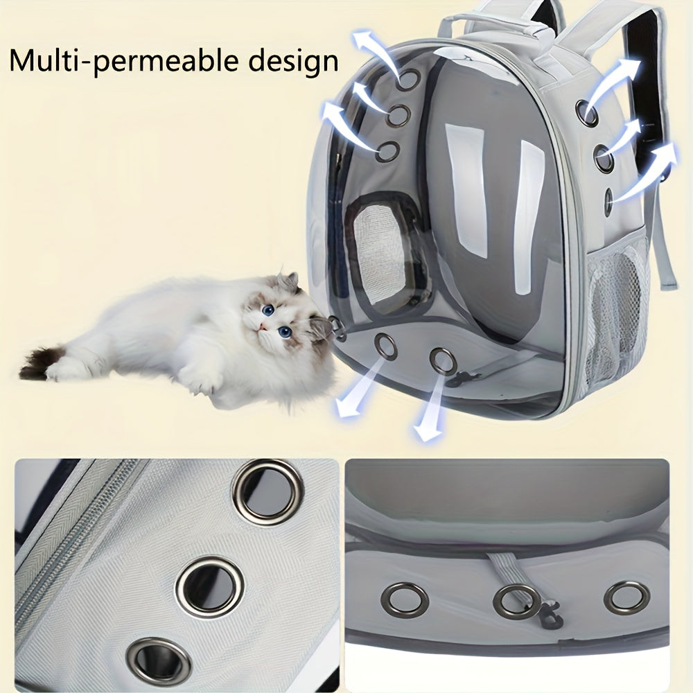 [Portable Backpack Cat Bag] Pet Bag Cat Bag New Double Shoulder Space Capsule Portable Backpack Cat Bag