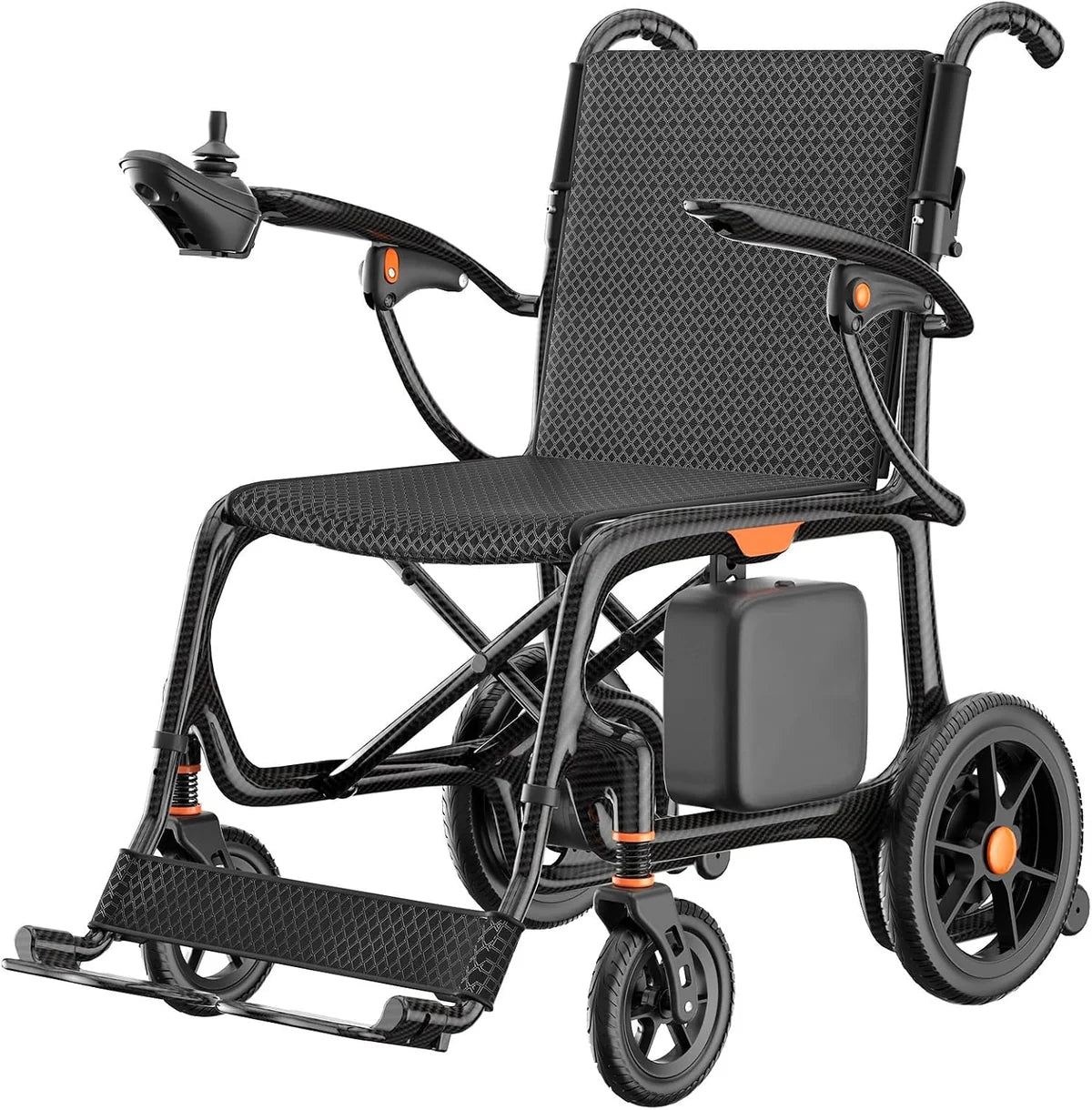 28-Lb Carbon Fiber Foldable Electric Wheelchair-28-Mile Range