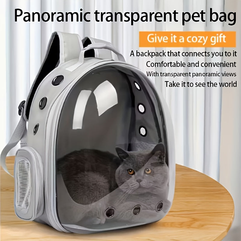 [Portable Backpack Cat Bag] Pet Bag Cat Bag New Double Shoulder Space Capsule Portable Backpack Cat Bag