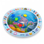 BDTGP Pet Water Play Mat for Cats And Dogs, Inflatable Ocean-Themed Toy with Floating Shapes, Indoor And Shaded Outdoor Activity Mat, Without Battery