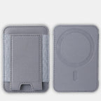 For Magsafe Card Holder Wallet Elastic Leather Pattern Case For iPhone 16 15 12 13 14 17Pro Max S25 Ultra Magnet Phone Bag Cover