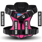 Oxford Working Dog Harness Reflective Medium Large Dog Vest Harness with 5 PCS Patches WD Harness Pet Dog Accessories