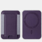 For Magsafe Card Holder Wallet Elastic Leather Pattern Case For iPhone 16 15 12 13 14 17Pro Max S25 Ultra Magnet Phone Bag Cover
