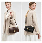 26 New Niche Bag Women's Premium Texture Solid Color Simple and Versatile Small Square & Commuter Multi-Compartment Shoulder Bag