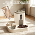 2 In 1 Automatic Cat Feeder Water Dispenser Dual Purpose Auto Portion Control Pet Food Water Bowl for Small Dogs Kittens