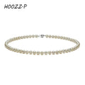 HOOZZ.P Natural Freshwater Pearl Necklace Fine Jewelry For Women Silver 925 Jewelry 2022 Elegant Gift White 6-7mm AA Quality