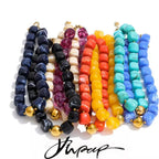 Yhpup Hot Style Handmade Jewelry Acrylic Resin Beads Chain Necklace Bracelet Stainless Steel Spring Summer Statement Accessories