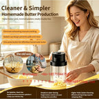 Manual & Electric Dual Use Butter Churn Machine Cream Mixer for Bakery Homemade Butter Making