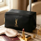 YSL Large Capacity Cosmetic Bag Women Multifunctional Travel Makeup Storage Bag For Daily Commute Short Trip Luxury Gift