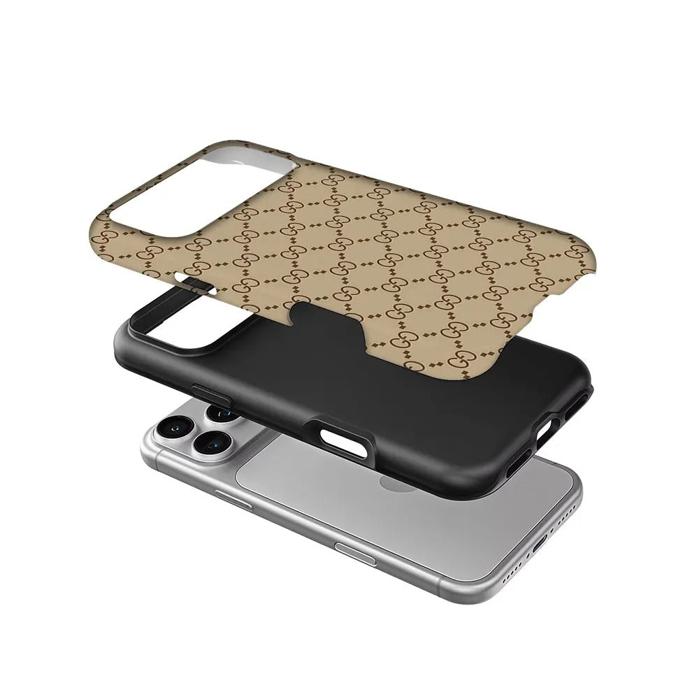 GG Monogram For Magnetic Phone Case for IPhone 17 16 15 14 13 Pro Max Plus Single Double-layer tough Case