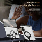 Case for Samsung Galaxy Z Fold 8 Ultra Fold 8 7 6 5 4 Magnetic Hinge Protection with Screen Protector Rotate Ring Holder Cover