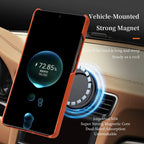 for Magsafe Case for Samsung Galaxy S26 S24 S25 Ultra Plus Natural Cowhide Leather Magnetic Protector Luxury Phone Back Cover
