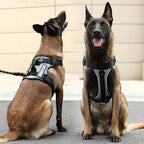 Oxford Working Dog Harness Reflective Medium Large Dog Vest Harness with 5 PCS Patches WD Harness Pet Dog Accessories