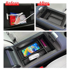 Smabee for Xpeng G6 2023 2024 Car Central Storage Box Cup Holder Dashboard Tray Interior Accessories Organizer Tidying Black