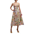Australia Z Brand 2026 New Sexy Suspender Colorful Embroidered Lace Long Skirt Dress
