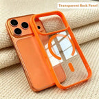 Fashion for Magsafe Wireless Charge Phone Case for IPhone 17 Air 16 15 14 Plus 13 12 Pro Max Transparent Acrylic Back Cover