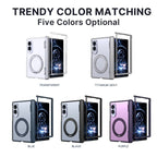 For Samsung Galaxy Z Fold 7 zFold 8 Wide 8Ultra Slim Skin Feel Magnetic Foldable Phone Case 360° Rotating Ring Stand Hinge Cover