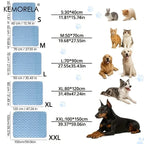 KEMORELA 2PCS Dog Cooling Mat Summer Pet Cold Bed Extra Large For Small Big Dogs Pet Accessories Training Mat Washable Mat