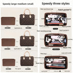 Organisateur de Sac Felt Purse Insert Organizer for Luxury Handbag Speedy 25 30 35 Makeup Bag Shaper Liner Travel Inner Pouch