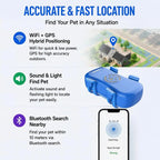 GPS Dog Cat 4G Tracker Built-in SIM with Real-Time Tracking Device, WiFi Home Positioning, IP67 Waterproof, Plan Required