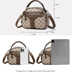 Genuine Brnad Top Quality Leather Small Tote Shoulder Bags for Women New Messenger Bags Designer Crossbody Bag Two Layers Sac