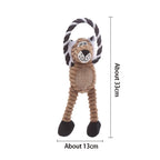 Plush Bone Dog Squeaky Toy Puppy Teething Molar Chew Toy Squeaker Interactive Training Play Toy Pet Daily Care Accessories