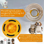 Pet Slow Licking Bowl For Dogs/cats, Non-slip Interactive Puzzle Toy, Healthy Slow Feeder, Reduces Boredom Anxiety, Fun Licking