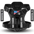 Oxford Working Dog Harness Reflective Medium Large Dog Vest Harness with 5 PCS Patches WD Harness Pet Dog Accessories