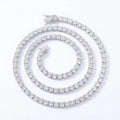 New D VVS1 925 Sterling Silver Moissanite Tennis Necklace Original with GRA Bracelets for Women Man Sparkling Party Jewelry