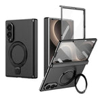 Case for Samsung Galaxy Z Fold 8 Ultra Fold 8 7 6 5 4 Magnetic Hinge Protection with Screen Protector Rotate Ring Holder Cover