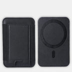 For Magsafe Card Holder Wallet Elastic Leather Pattern Case For iPhone 16 15 12 13 14 17Pro Max S25 Ultra Magnet Phone Bag Cover
