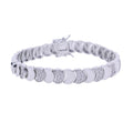Geometric Moon Shaped Bling Cz Charm Link Chain High Polished Shiny Gold Color Metal Bracelet Necklace Fashion Women Jewelry